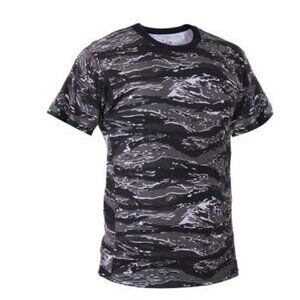 Grey Tiger Stripe Camo Tee